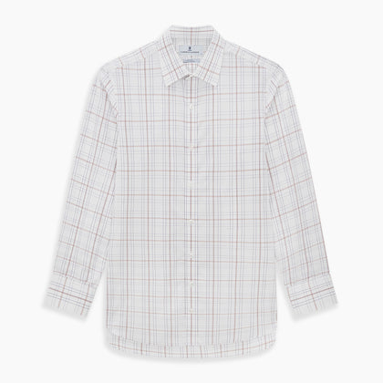 Purple and Rose Multi Check Mayfair Shirt Image 6