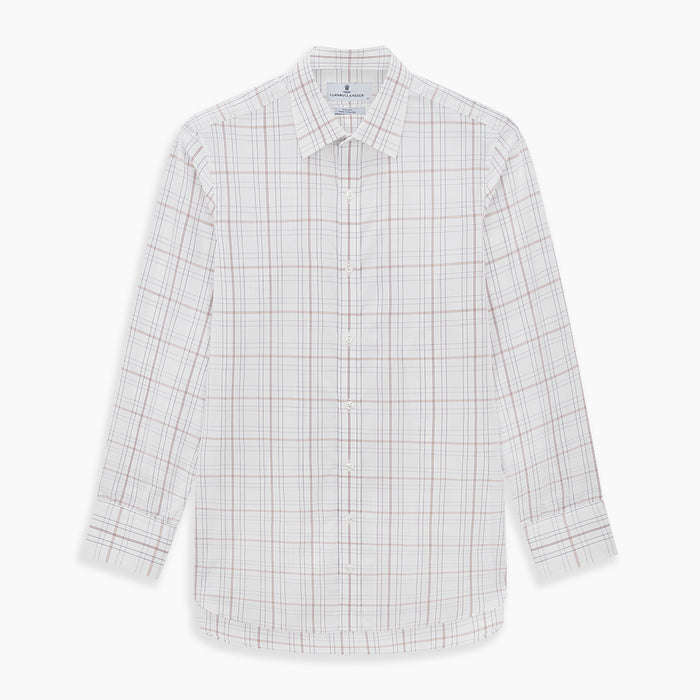 Purple and Rose Multi Check Mayfair Shirt Image 6