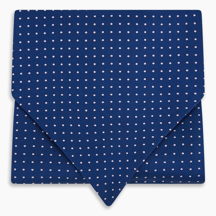 Pink Dot and Royal Blue Silk Cravat Image 4
