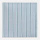 The Turnbull & Asser Blue and Green Multi Stripe Hand-Rolled Handkerchief features evenly spaced vertical stripes and hand-rolled edges, displayed neatly folded on a white background.