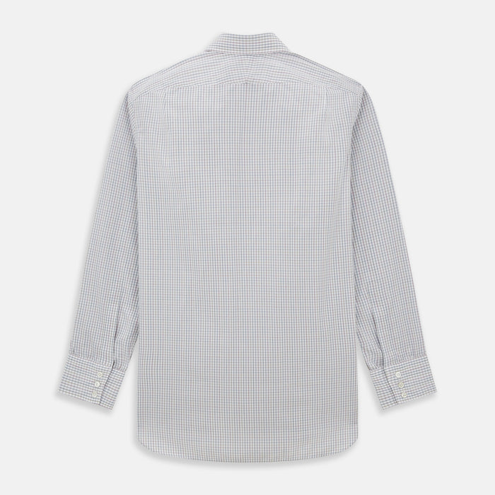 Sky Blue Multi Graph Check Shirt Image 2