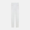 View 4 of product Turnbull & Asser White Linen Henry Trousers, featuring a straight-leg cut with front button and zip closure, are displayed against a plain white background.
