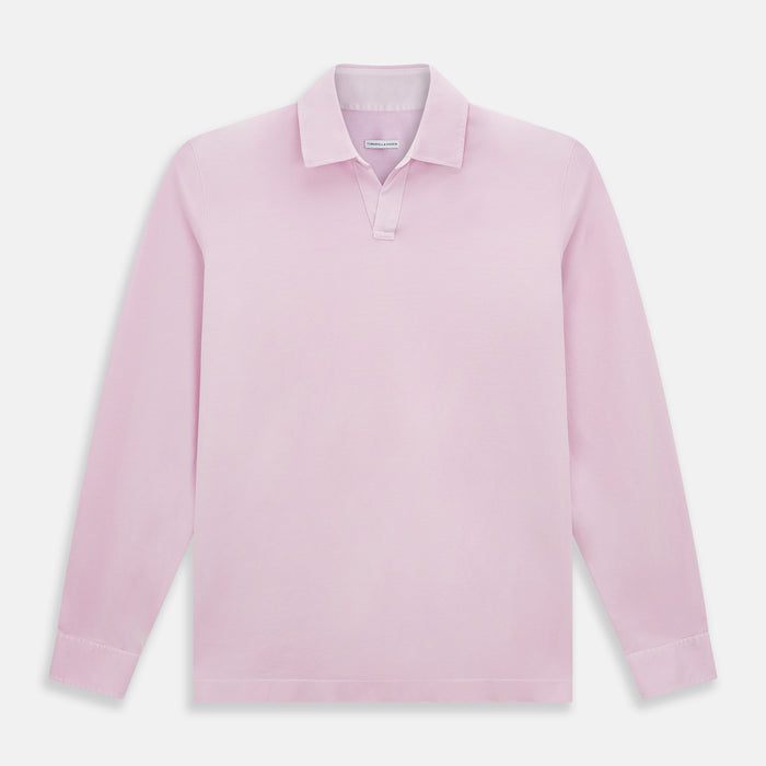 Pink Rugby Polo Shirt