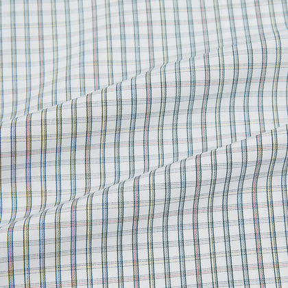 Forest Green with Multi-Hued Graph Check Mayfair Shirt Image 5