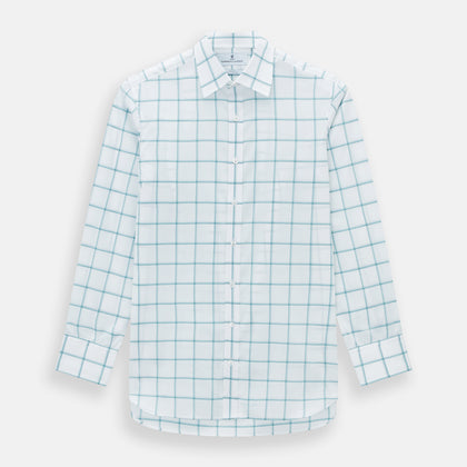 Sage Grid Check Mayfair Shirt