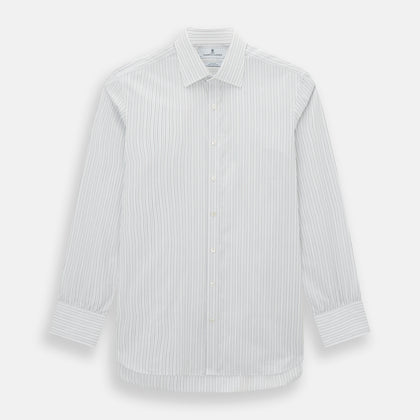 Blue Multi-Tone Double Pinstripe Mayfair Shirt