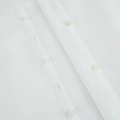 PLAIN WHITE WINDSOR SHIRT WITH TURNBULL OPEN COLLAR AND 3-BUTTON CUFFS Image 6