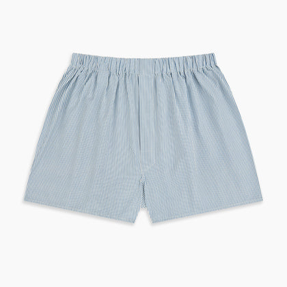 Blue Bengal Stripe Godfrey Boxer Shorts Image 2