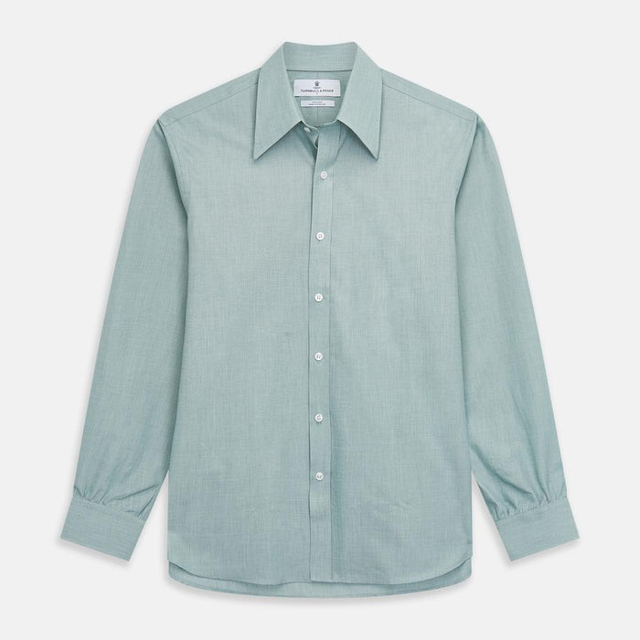 Plain Green Cotton Fabric Image 1