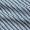 View 4 of product Turnbull & Asser’s Pale Blue Multi Stripe Weekend Fit Wool Shirt features a Derby collar, 1-button cuffs, and a chest pocket—ideal for casual layering. Shown laid flat on a white background for easy styling.