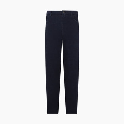 Light Navy Corduroy Charles Trousers Image 7