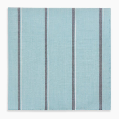 Light Sage Track Stripe Hand-Rolled Handkerchief Image 3