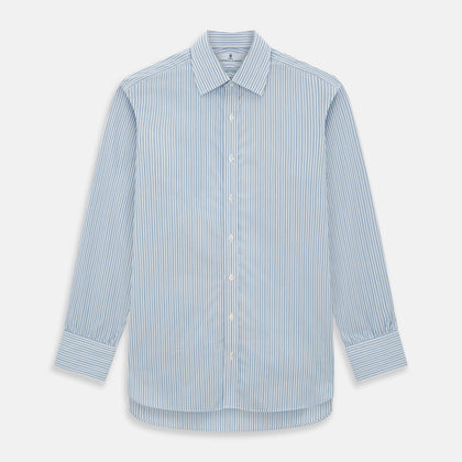 Sky Blue Double Stripe Mayfair Shirt