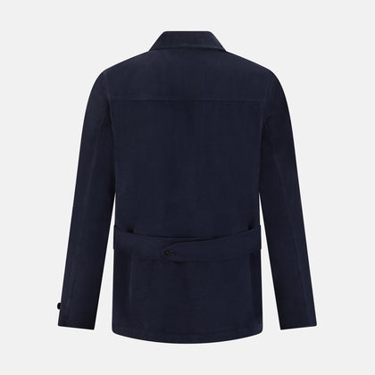 Light Navy Kingston Corduroy Caban Jacket Image 2