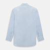View 3 of product The Pale Blue Mayfair Shirt by Turnbull & Asser is a long-sleeve, button-up dress shirt with a pointed collar and buttoned cuffs, crafted from sanforised cotton and shown laid flat on a white background.