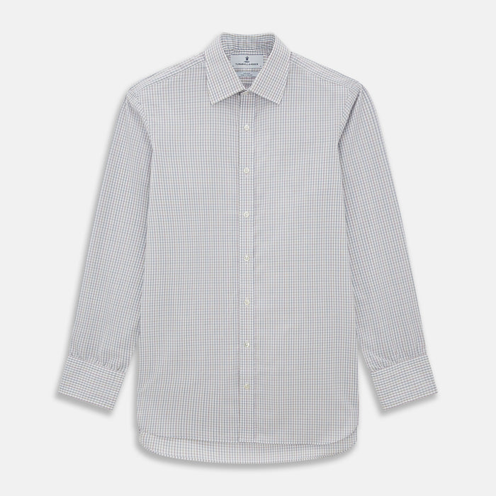 Sky Blue Multi Graph Check Shirt