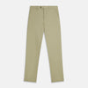View 1 of product The Turnbull & Asser Beige Cotton Blend Manson Trousers feature a straight-leg cut, belt loops, side pockets, and a button closure, shown on a plain white background.