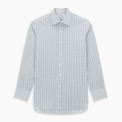 Sage Green Multi Check Mayfair Shirt Image 6