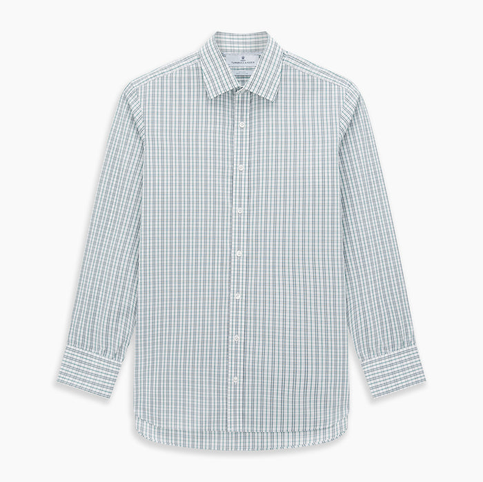 Sage Green Multi Check Mayfair Shirt Image 6