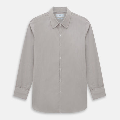 BROWN MICRO GRAPH CHECK WESTMINSTER SHIRT