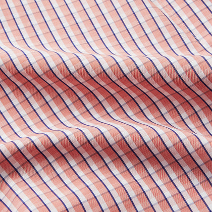 Orange Multi Check Cotton Arnold Gown Image 1