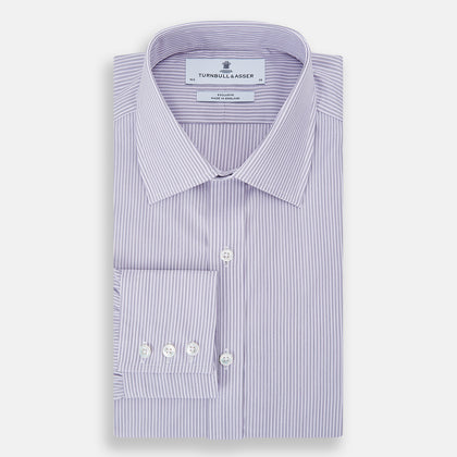 Lilac Halo Stripe Mayfair Shirt Image 4