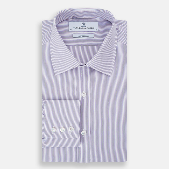 Lilac Halo Stripe Mayfair Shirt Image 4