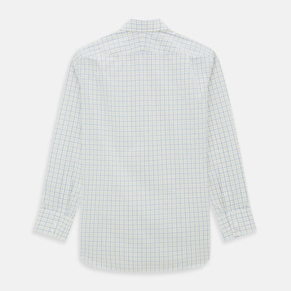Yellow Overlay Grid Check Mayfair Shirt Image 2