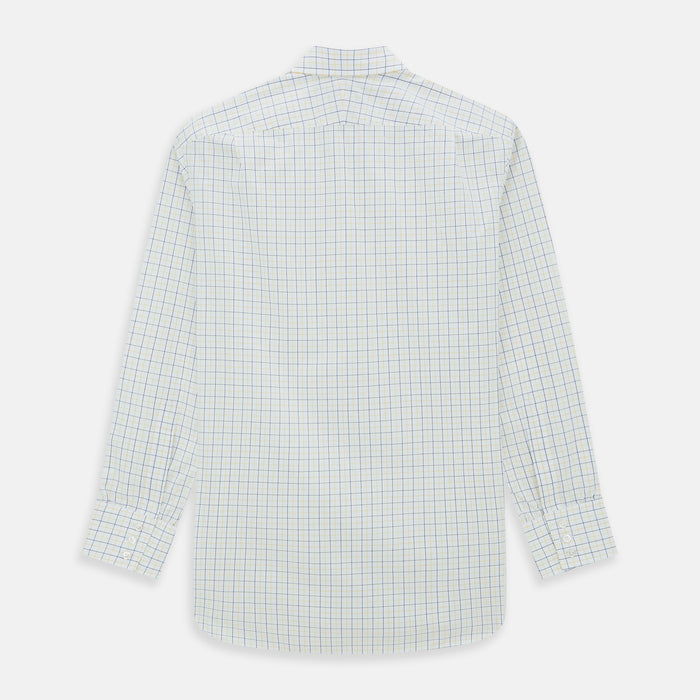 Yellow Overlay Grid Check Mayfair Shirt Image 2