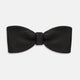 The Casino Royale Shantung Silk Bow Tie by Turnbull & Asser, as seen on James Bond, features a classic shape in black silk and is set against a plain white background—a timeless gentleman’s accessory.