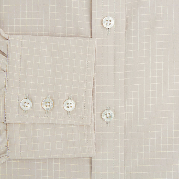 Pale Pink Fine Check Mayfair Shirt Image 3