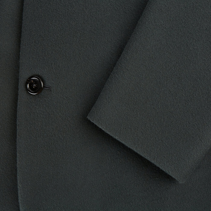Moss Green Apsley Single-Breasted Caban Coat Image 3