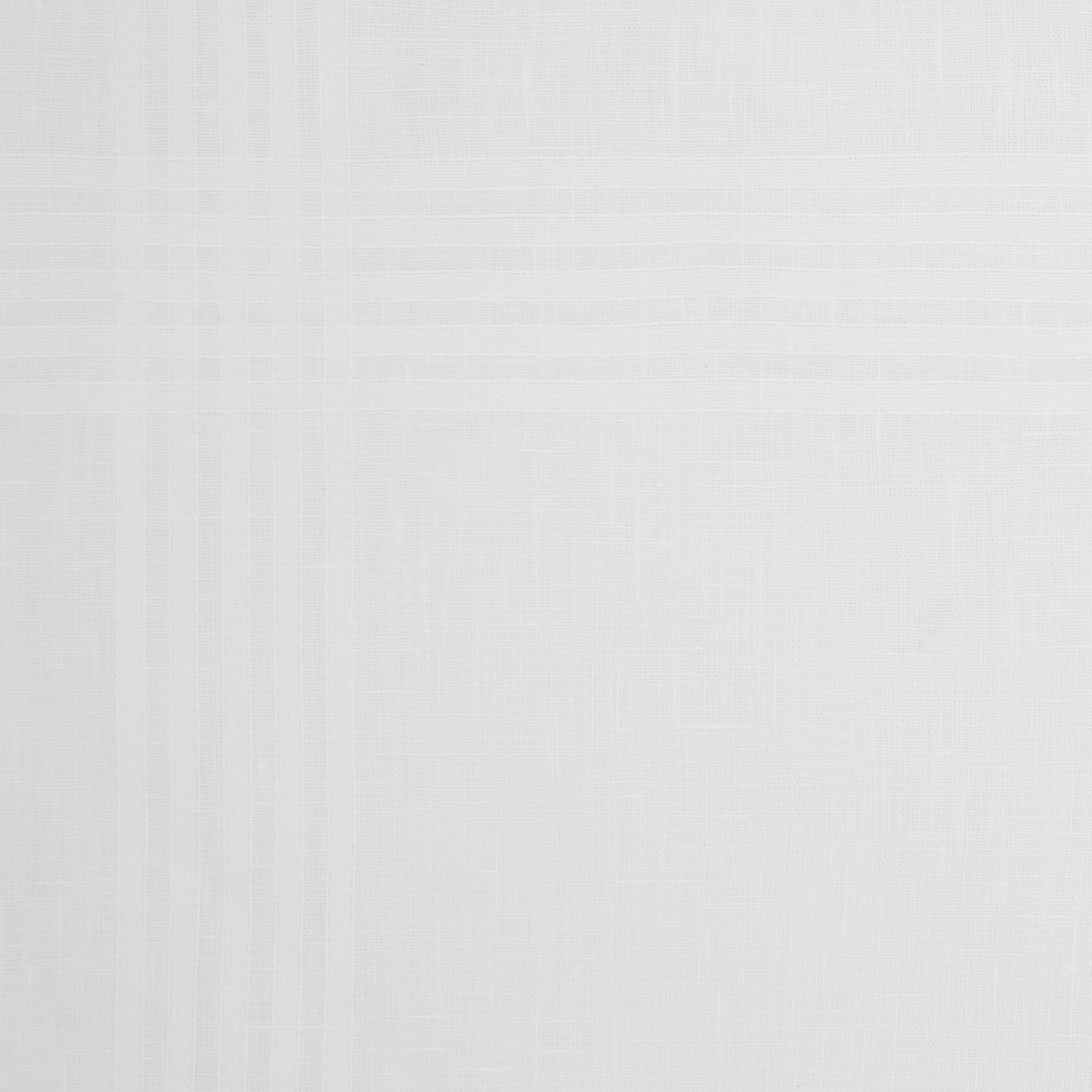 View 3 of product The Turnbull & Asser White Cross Stripe Hand-Rolled Linen Handkerchief, featuring a simple design and lightweight fabric, is neatly displayed with a folded corner—ideal for slipping into a suit pocket and set against a white background.