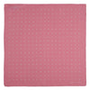 View 2 of product The Rose and White Spot Silk Pocket Square by Turnbull & Asser features rose pink silk with white polka dots and Turnbull & Asser branding in the corner—a refined accessory for any navy suit collection.