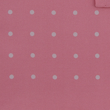 Rose and White Spot Silk Pocket Square Image 2