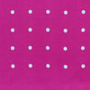 View 3 of product The Fuchsia Spot Silk Pocket Square by Turnbull & Asser features bright fuchsia silk with evenly spaced white spots and the brand’s name in one corner. A classic accessory, it is shown with one corner folded over.