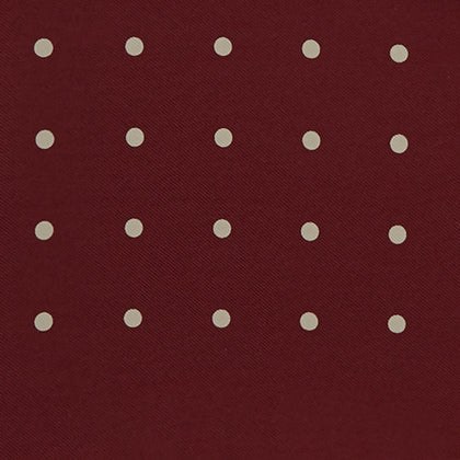 Burgundy Spot Silk Pocket Square Image 2