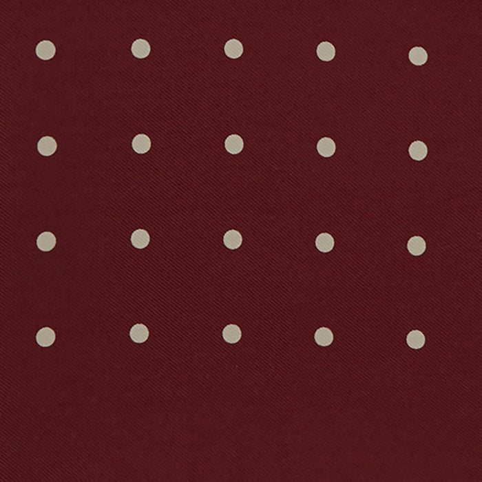 Burgundy Spot Silk Pocket Square Image 2