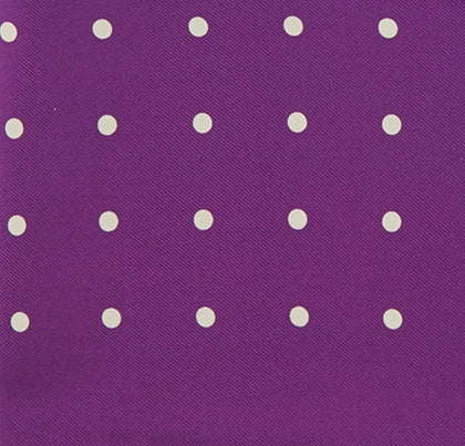 Purple Spot Silk Pocket Square Image 2