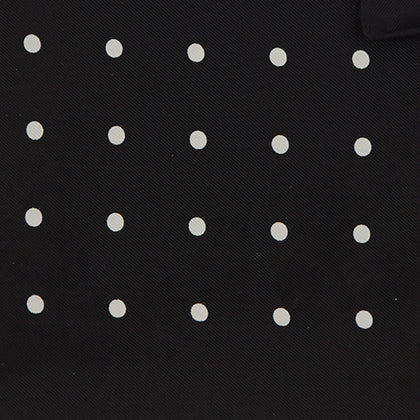 Black Spot Silk Pocket Square Image 2