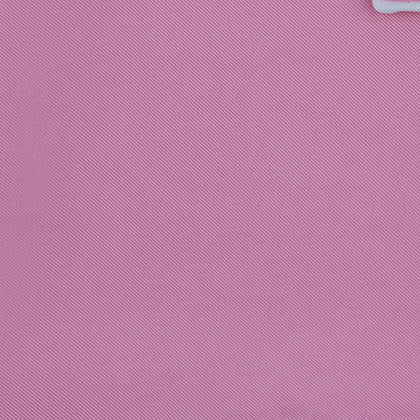 Pink and White Piped Silk Pocket Square Image 2