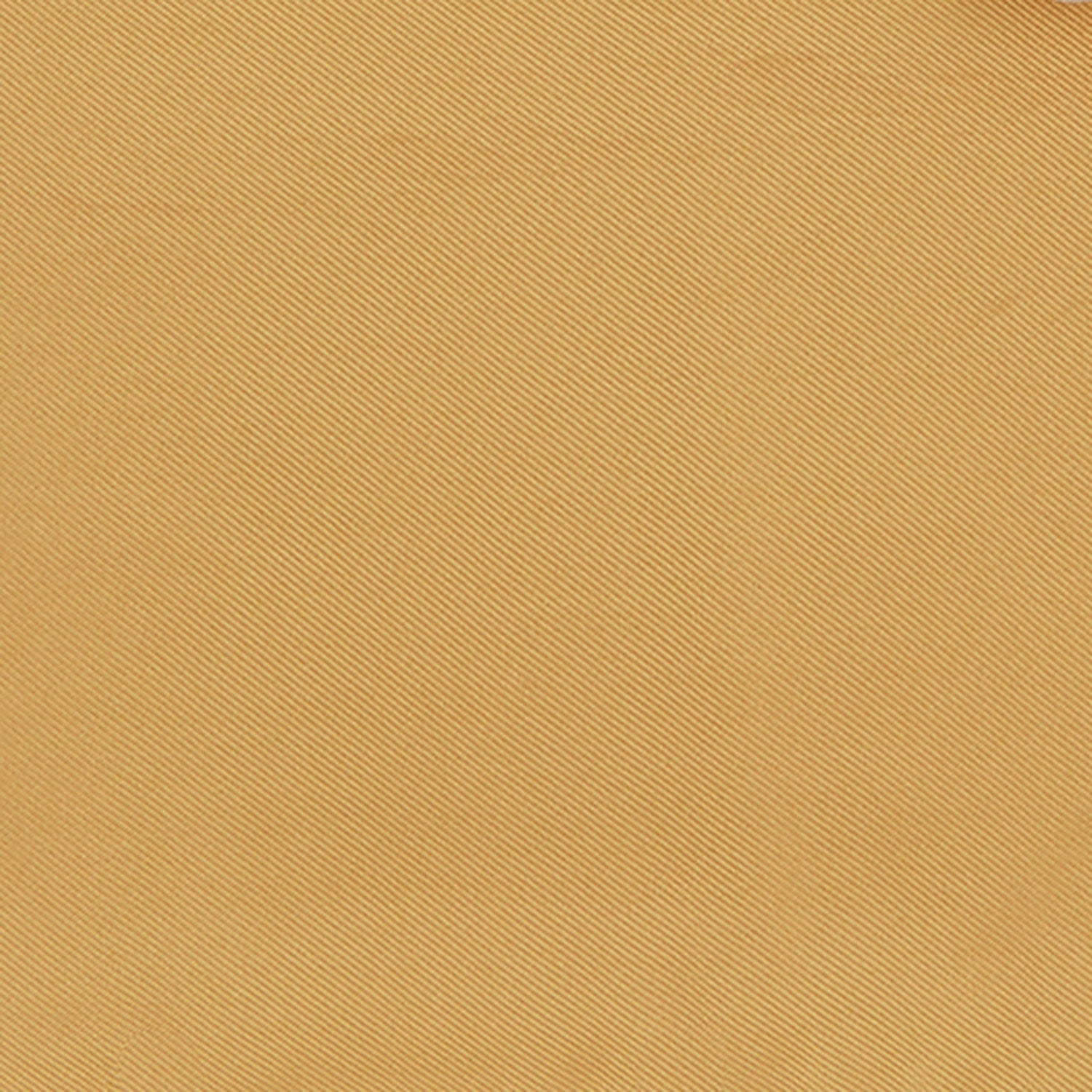 View 3 of product The Gold and White Piped Silk Pocket Square by Turnbull & Asser features neat white edging and TURNBULL & ASSER printed in one corner—a timeless silk accessory for any wardrobe.