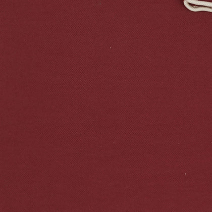 Burgundy and White Piped Silk Pocket Square Image 2