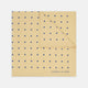 The Yellow and Blue Spot Silk Pocket Square by Turnbull & Asser features evenly spaced blue dots on yellow silk, with the brand name printed in one corner and a refined folded finish.