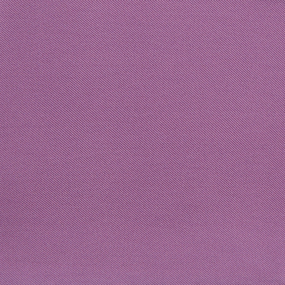 The Lilac and Navy Piped Silk Pocket Square by Turnbull & Asser features a folded lilac design with dark blue trim and the brand's name printed in white in the lower right corner.