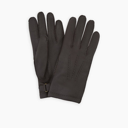 Dark Brown Kirkdale Leather Gloves Image 2
