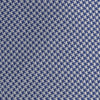 View 3 of product The Turnbull & Asser Blue Houndstooth Silk Tie features a classic blue and white pattern, rolled and displayed on a white background—an elegant accessory for your favorite office shirt.