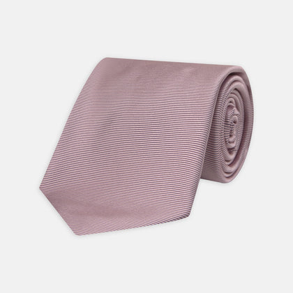 Rose Horizontal Twill Silk Tie