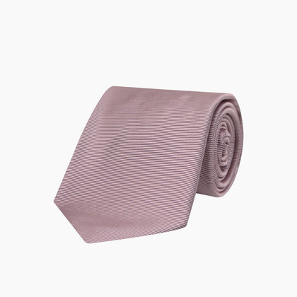 Rose Horizontal Twill Silk Tie Image 4