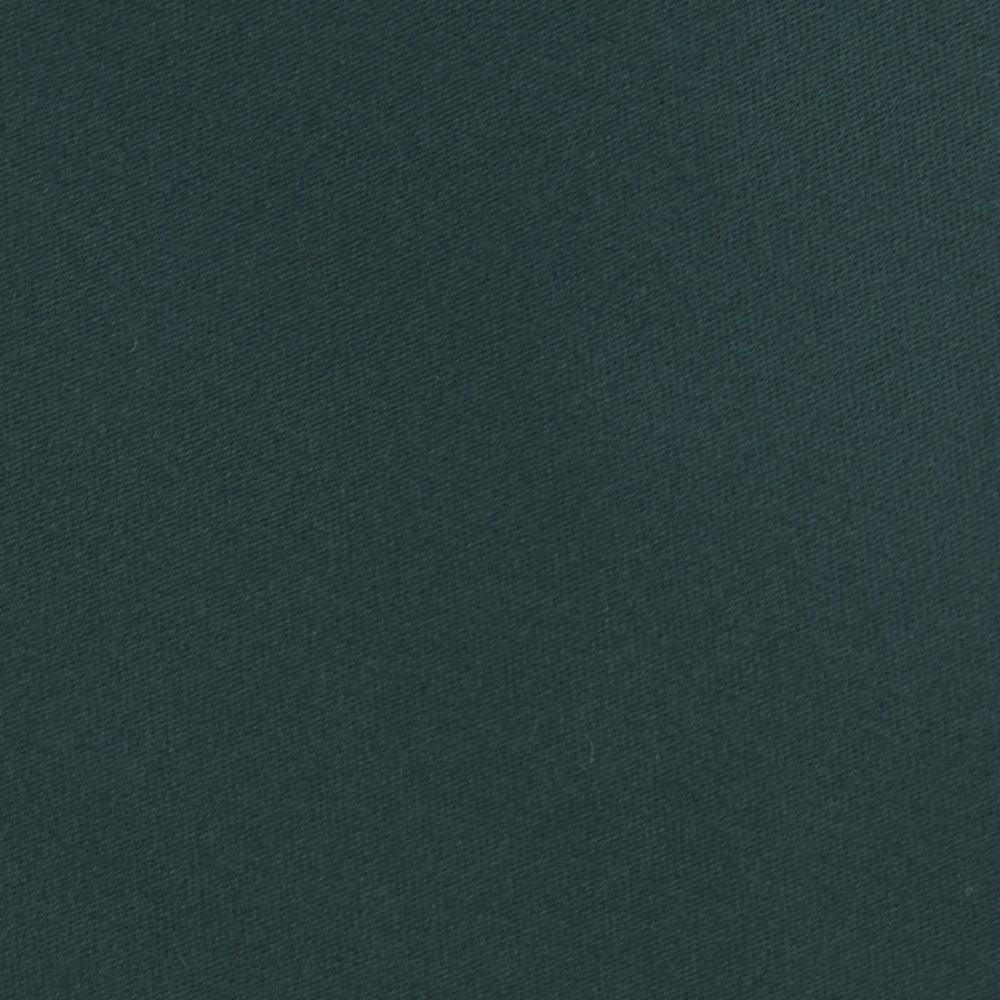 The Turnbull & Asser Forest Green Plain Satin Silk Tie, neatly rolled with a pointed end, is displayed on a plain white background.